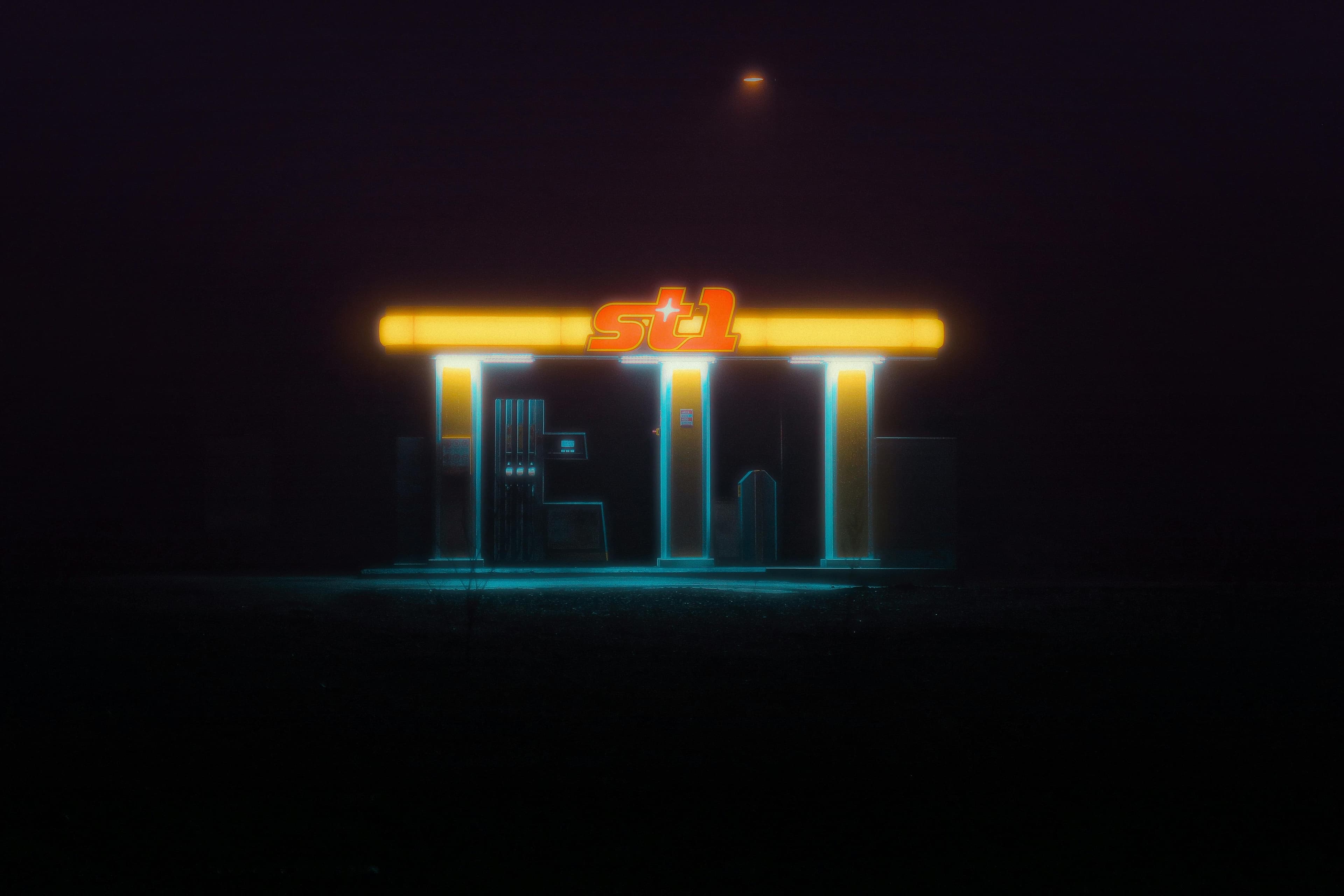 Midnight Gas Station